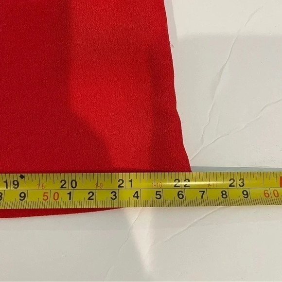 Who What Wear red tunic top with bell sleeves. Size Medium. - Picture 7 of 9